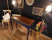 Wooding 110 Cm Çekmeceli Masif Lacivert Ceviz Dresuar - 1