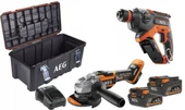 AEG BBH18C + AEG BEWS 18-125BL + AEG L1840S AKÜ 4.0 AH + AL18G Şarj Cihazı - 1
