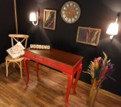 Wooding 110 Cm Çekmeceli Masif Kırmızı Ceviz Dresuar - 1