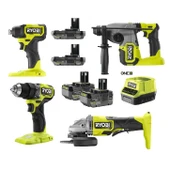 Ryobi Dörtlü Akülü Montaj Seti (set4) - 1