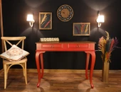 Wooding Mobilya 120 Cm Çekmeceli Masif Kırmızı Ceviz Dresuar thumbnail 2