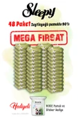 Sleepy 90'lı Zeytinyağlı Pamuklu Islak Bebek Havlusu Mega 48 paket ve Rosie hediye thumbnail 1