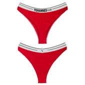 Yohannes Club, Kadın Lastik Kemerli Brazilian Külot, Çok Renkli, Çoklu Paket, 5'li Paket thumbnail 9