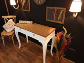 Wooding Mobilya 120 Cm Çekmeceli Masif Beyaz Natürel Dresuar - 3