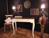 Wooding Mobilya 120 Cm Çekmeceli Masif Krem Ceviz Dresuar thumbnail 2