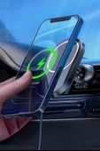 15w Mıknatıslı Takılabilen Hızlı Şarj Tüm Cihaz Ve Araçlara Uyumlu Araç İçi Şarj Cihazı thumbnail 6