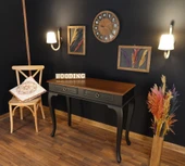 Wooding Mobilya 120 Cm Çekmeceli Masif Siyah Ceviz Dresuar thumbnail 3