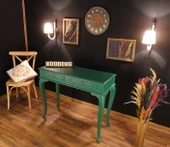 Wooding Mobilya 120 Cm Çekmeceli Masif Yeşil Dresuar thumbnail 5