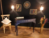 Wooding Mobilya 120 Cm Çekmeceli Masif Lacivert Dresuar thumbnail 2