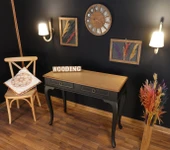 Wooding Mobilya 120 Cm Çekmeceli Masif Siyah Natürel Dresuar - 3