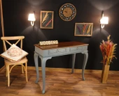 Wooding Mobilya 120 Cm Çekmeceli Masif Gri Ceviz Dresuar thumbnail 1