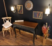 Wooding Mobilya 120 Cm Çekmeceli Masif Siyah Ceviz Dresuar thumbnail 4