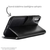 Vivo V50 Lite 5G Uyumlu Deri Görünümlü Cüzdanlı Standlı Kapaklı Kılıf - 12