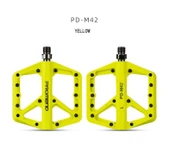 Promend Renkli Platform Pedal MTB Freeride Kaymaz Rulmanlı Plastik Pedal Ultra Hafif Sarı Renk thumbnail 1