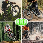 Promend Renkli Platform Pedal MTB Freeride Kaymaz Rulmanlı Plastik Pedal Ultra Hafif Açık Mor Renk thumbnail 6