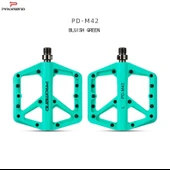 Promend Renkli Platform Pedal MTB Freeride Kaymaz Rulmanlı Plastik Pedal Ultra Hafif Bianchi Yeşili Renk thumbnail 1