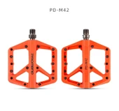 Promend Renkli Platform Pedal MTB Freeride Kaymaz Rulmanlı Plastik Pedal Ultra Hafif Turuncu Renk thumbnail 1