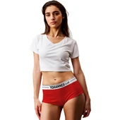 Yohannes Club, Kadın Lastik Kemerli Boyshort-Boxer Külot, Çoklu Renk, Çoklu Paket, 5'li Paket thumbnail 4