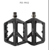 Promend Renkli Platform Pedal MTB Freeride Kaymaz Rulmanlı Plastik Pedal Ultra Hafif Siyah Renk thumbnail 1