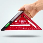 170 mm 17 cm Alüminyum Üçgen Cetvel Marangoz Gönye Metal Gövde Açılı Ölçüm Ahşap Hassas Gönye thumbnail 3