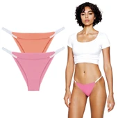 YohannesClub, Kadın, Brazilian String Külot, Nazik Dikiş ve Rahat Kesim, Çoklu Paket thumbnail 1