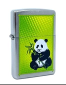 Zippo Panda Bear Sitting With Bamboo Dizayn Çakmak thumbnail 2
