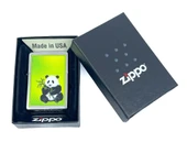 Zippo Panda Bear Sitting With Bamboo Dizayn Çakmak thumbnail 4