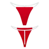 YohannesClub, Kadın, T-Thong String Külot, İz Yapmayan Rahat Kesim,Çoklu Paket thumbnail 4