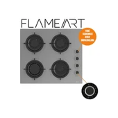 Ferre CS208 Flameart Cam Gri Ankastre Ocak - 2
