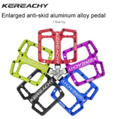 Kereachy 3 Rulmanlı Ultralight Alüminyum Alaşımlı Mtb Bmx Geniş Platform Bisiklet Pedalı Mor thumbnail 2