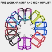 Kereachy 3 Rulmanlı Ultralight Alüminyum Alaşımlı Mtb Bmx Geniş Platform Bisiklet Pedalı Kırmızı thumbnail 5