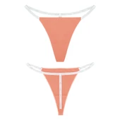 YohannesClub, Kadın, T-Thong String Külot, İz Yapmayan Rahat Kesim,Çoklu Paket thumbnail 12
