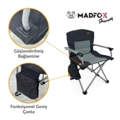 Madfox Journey Katlanır Kamp Sandalyesi Siyah/Gri - 7