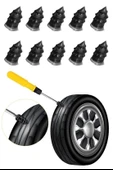 10 Adet Çok Amaçlı Kolay Kullanılabilir Araba Lastiği Tamir Kauçuğu thumbnail 8