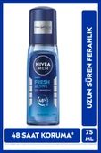 NIVEA MEN Erkek Pump Sprey Deodorant Fresh Active 75ml, Ter Ve Ter Kokusuna Karşı 48 Saat Koruma - 1