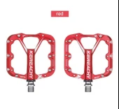 Kereachy 3 Rulmanlı Alüminyum Alaşımlı Mtb Freeride Bmx Geniş Platform Bisiklet Pedalı Kırmızı thumbnail 1