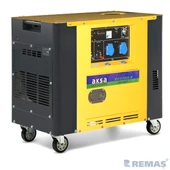 Aksa AAP 8000 DEK Marşlı 8 KVA Kabinli Monofaze Dizel Jeneratör thumbnail 1