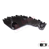 Renault Dacia Duster MK1 HS 2010-2017 622210009R için Arka Sol Tampon İç Bağlantı Braket Ayağı thumbnail 1