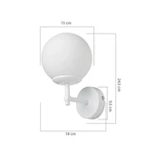 Mano Aydınlatma Dolphin Aplik Beyaz Camlı Aplik Salon Aplik Yatak Odası Aplik thumbnail 3