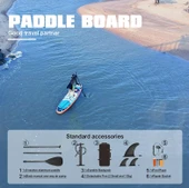 ULTTY Sup Paddle Board Seti (Şişme Paddle Board + Kürek + Pompa) Sup Board/Stand Up Paddle TURKUAZ 320-81-15 thumbnail 3