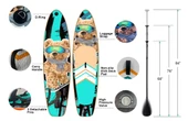 ULTTY Sup Paddle Board Seti (Şişme Paddle Board + Kürek + Pompa) Sup Board/Stand Up Paddle TURKUAZ 320-81-15 thumbnail 2