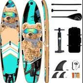 ULTTY Sup Paddle Board Seti (Şişme Paddle Board + Kürek + Pompa) Sup Board/Stand Up Paddle TURKUAZ 320-81-15 thumbnail 1