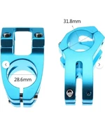 BİKE SKY Wake Alüminyum Mavi Bisiklet Kısa Gidon Boğazı 40mm Bisiklet Yedek Parça 31,8mm thumbnail 3