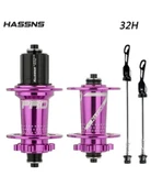 BİKE SKY  HASSN'S PRO 7 32H Mor Ön-Arka Jant Göbek Takımı, Göbek Seti - 1