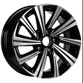 EMR-S1005-08 7.0x16" -5x108 ET35 67.1 Deep Black Diamond Gloss Jant (4 Adet) thumbnail 1