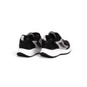 Unisex Çocuk Siyah Buz Cırtlı Bağcıklı Sneaker Günlük Rahat Spor Ayakkabı thumbnail 2