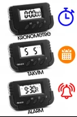 Pomodoro Öğrenci Saati Kronometreli Alarmlı Takvimli Dijital Ders Çalışma Saati Masa Oto Saati - 3