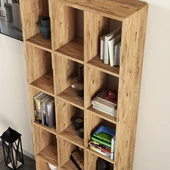 Efe Çok Raflı Kitaplık Çam - KTB0302 - 3