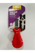 Gimdog Kemik Şeklinde Çekiştirmeli Köpek Ödül Oyuncağı Kırmızı - 1