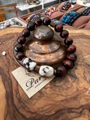 Kaplangözü ve Tibet Akik Doğal Taş Bileklik - 1